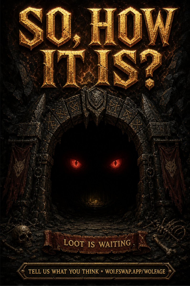 axldefi's tweet photo. Tell me straight in face:

How you like the Wolfage: Dungeons, so far? 

Comment a note between 1-10 on the experience in Wolfage Dungeons; https://t.co/kzacjrlv59