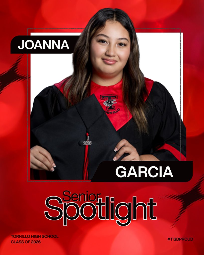 TornilloISD's tweet photo. Congratulations, Joanna Garcia! 🎓 #TISDProud https://t.co/IKkpl4gXqy