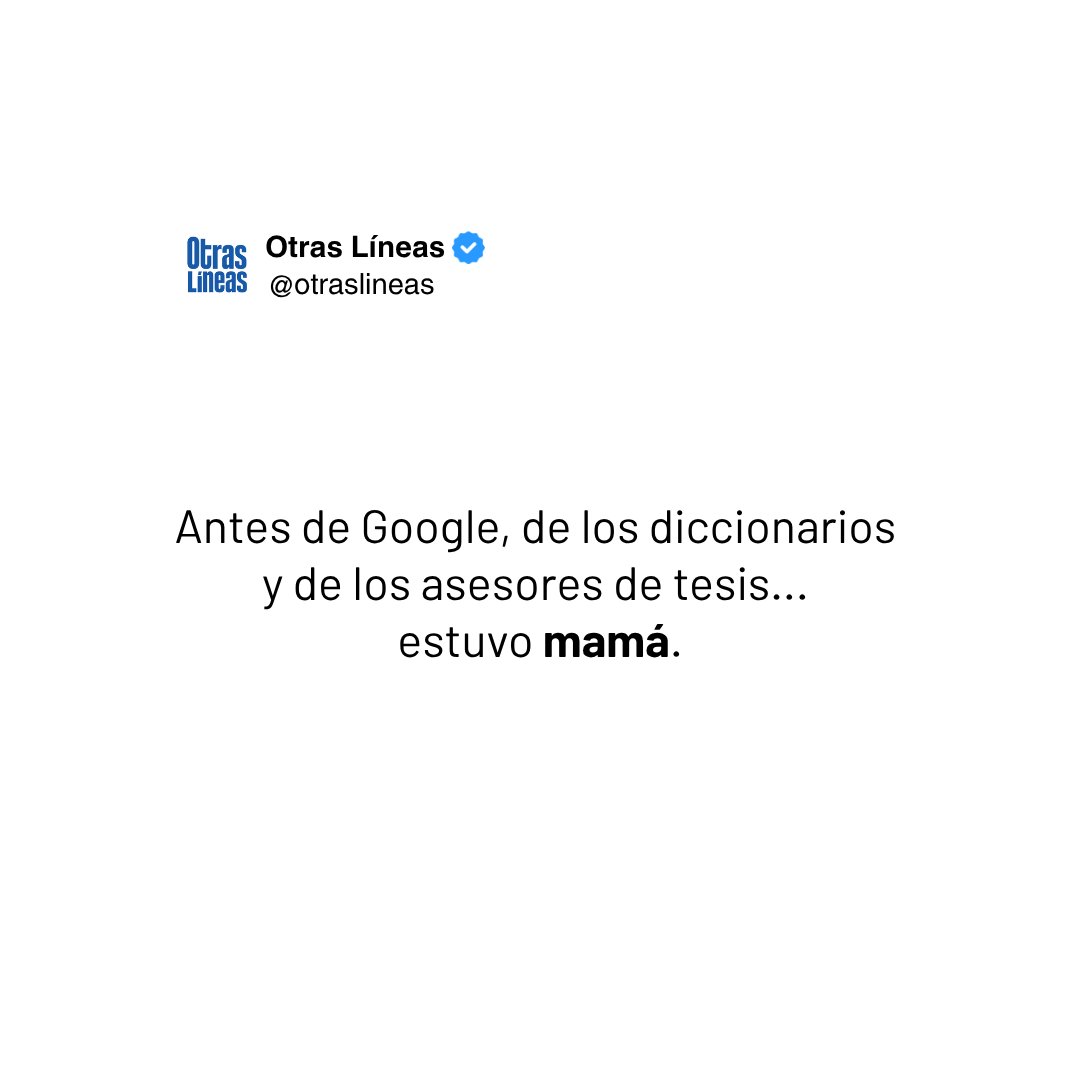 otraslineas's tweet photo. Ella fue nuestra primera guía, la que revisó las primeras tareas y confió en nuestras capacidades antes de cualquier proceso académico o profesional.

¡Feliz Día de las Madres! ❤️

#OtrasLíneas #Nicaragua https://t.co/eUZMmdelRv