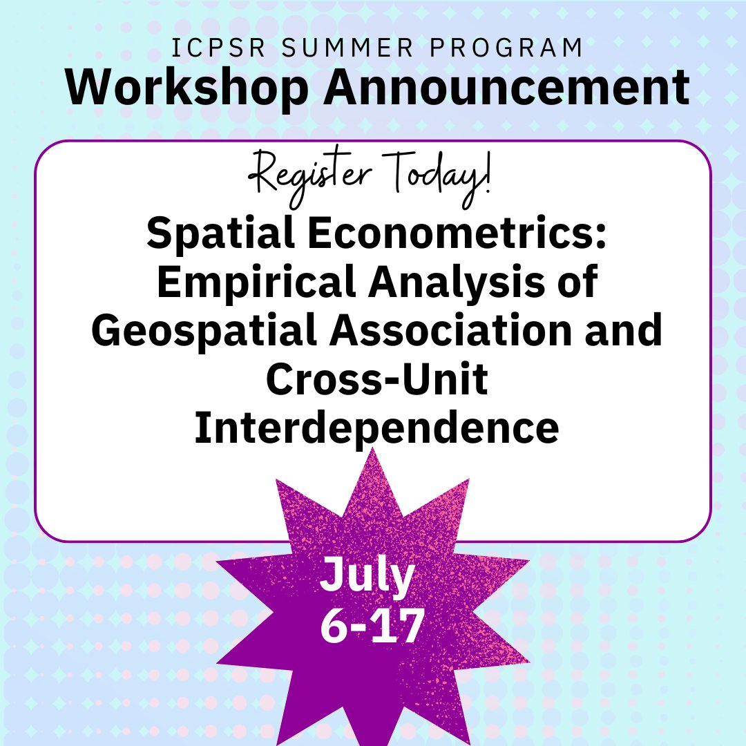 ICPSR Summer Program tweet media