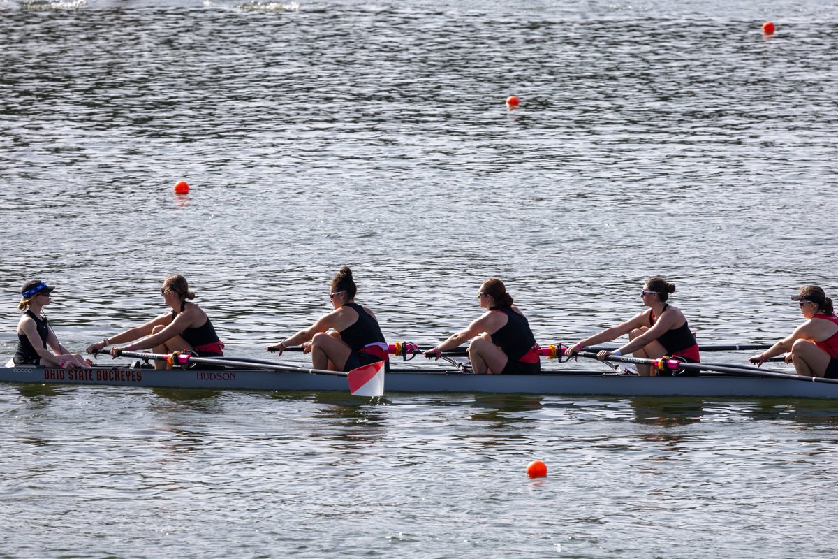 OhioStateWROW's tweet photo. Racing resumes at 4:20 p.m. with the 2v8 semi-final! 
#GoBucks https://t.co/L47VTz3rxR