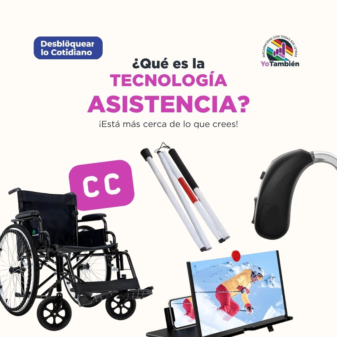 YoTambien's tweet photo. #DatoDiscapacidad | ¿Los subtítulos, los lentes o el zoom del celular tienen algo en común? 🤔

Aunque muchas veces pasan desapercibidos, forman parte de lo que se conoce como tecnología de asistencia: productos, servicios y herramientas que ayudan a las personas a comunicarse, estudiar, trabajar, desplazarse o participar en la vida cotidiana.

📱🦽 Para millones, la tecnología de asistencia no representa comodidad, sino acceso: a la educación, al empleo, a la información, a la movilidad y a una vida más independiente.

Sin embargo, el principal desafío no es que la tecnología exista, sino que llegue a quienes la necesitan.

📌 Te contamos qué es, por qué es importante y cómo puede transformar vidas