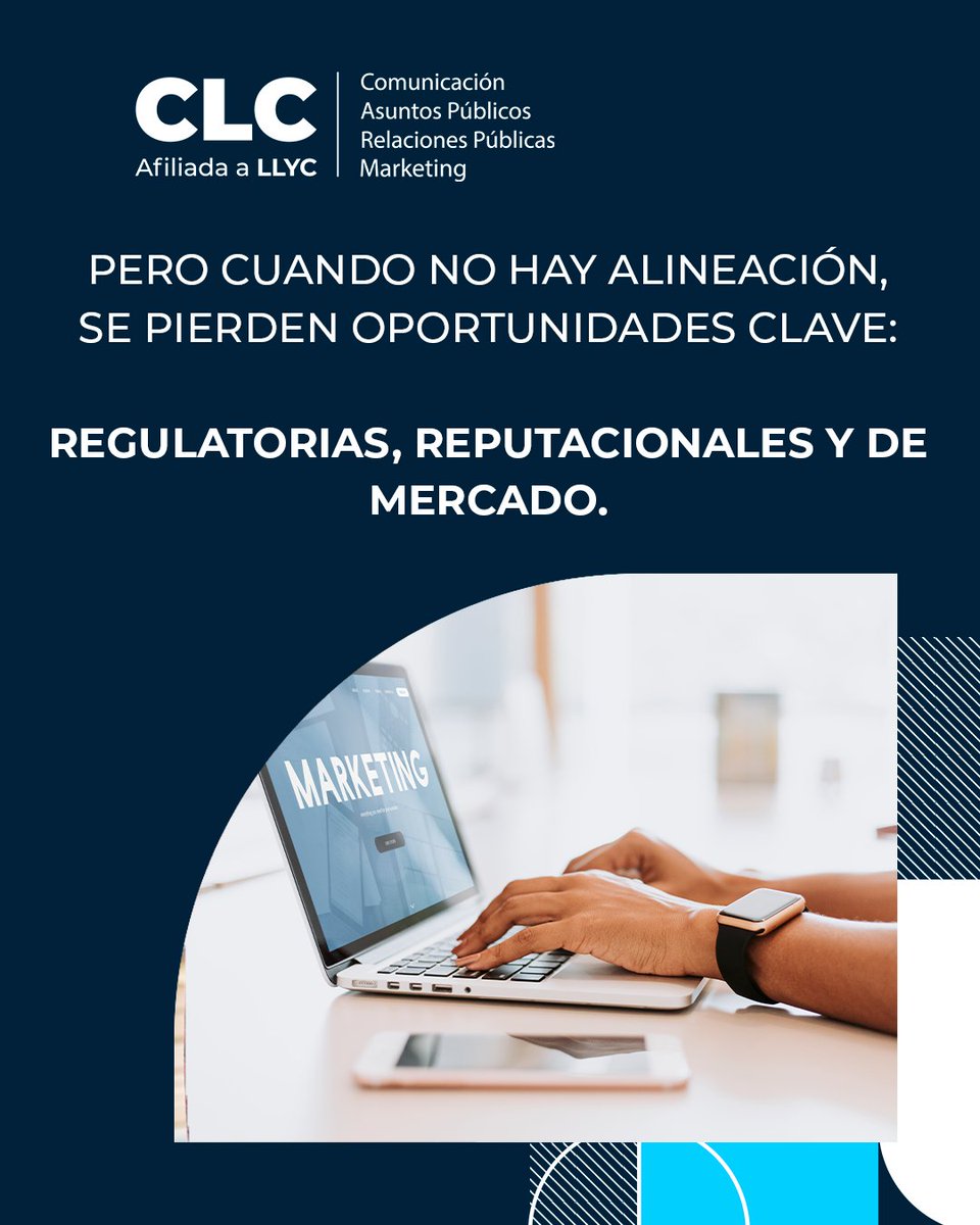 ClcComunicacion's tweet photo. ¿Su estrategia de asuntos públicos está acompañando el crecimiento de su negocio… o solo respondiendo a los riesgos?

Alinear esta estrategia con los objetivos del negocio no es opcional. Es lo que marca la diferencia entre adaptarse… o liderar.

#AsuntosPúblicos #Estrategia https://t.co/hoEnD8E7Cu