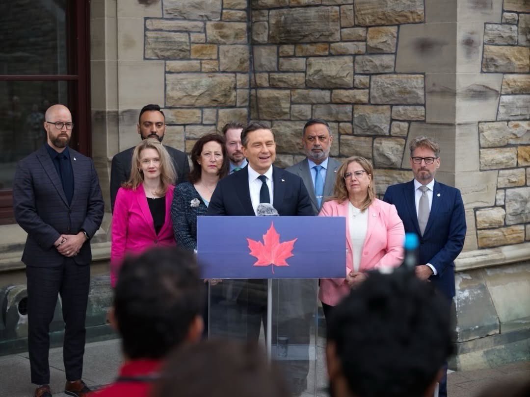 ConnieCodyMP's tweet photo. Proud to stand with our leader today, Pierre Poilievre, as he outlined our plan to unleash economic growth and prosperity to turn this country around after disastrous liberal policies that have landed Canada in a recession. https://t.co/Y1V5qcs2NJ