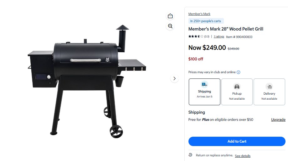Linkdservices's tweet photo. Member's Mark 28" Wood Pellet Grill
$249 (Reg.$349)
https://t.co/nsugRMXKGQ

#ad https://t.co/OCmdQewKZZ