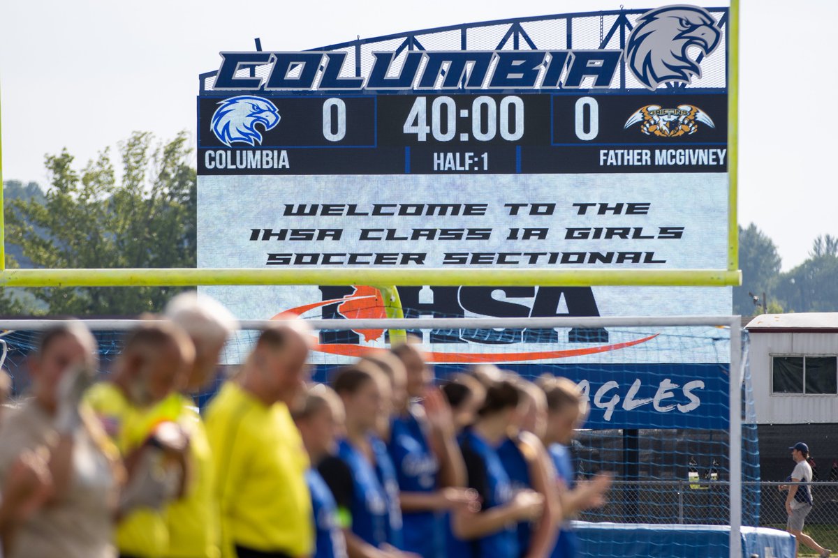 chseagles4's tweet photo. The Eagles fell in the Sectional Final to Father McGivney tonight. Columbia's season ends at 15-9-1, along with a regular season conference championship and a Class 1A Regional Championship. Congratulations on your season - it was a fun one to watch! https://t.co/3rJ8e2USYx