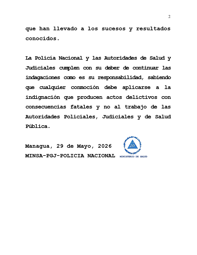el19digital's tweet photo. 🔴 Salud para la Vida 

 #NotadePrensa Conjunta:  
- Ministerio de Salud 
- Policía Nacional  
- Ministerio Público / Procuraduría General de Justicia https://t.co/tUSu6jDV2N