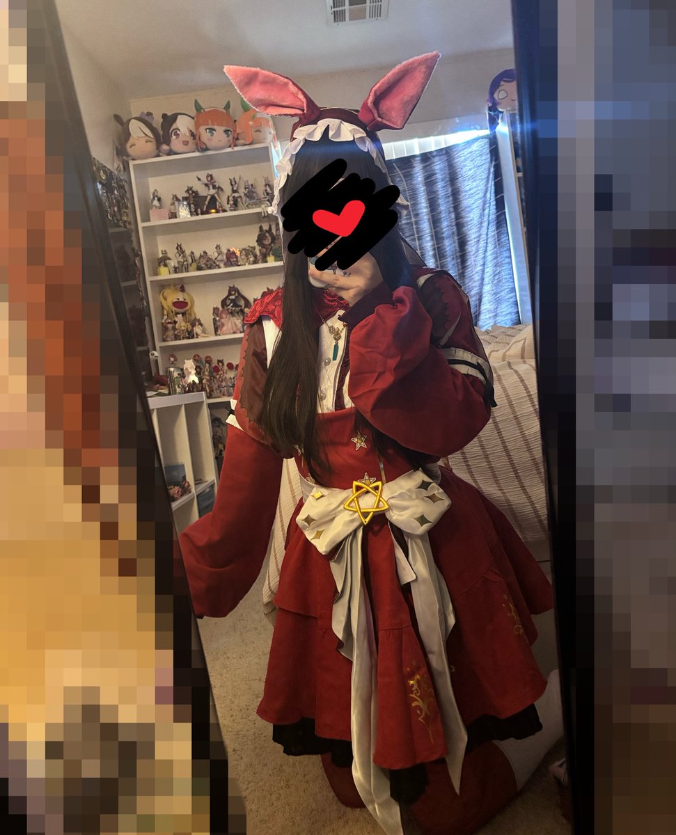 nemupyoi's tweet photo. my deza cosplay is here!!! need to make some alterations to the sleeves still, and get a petticoat! (her ears are so BIG) https://t.co/7ZrPMOmjWB