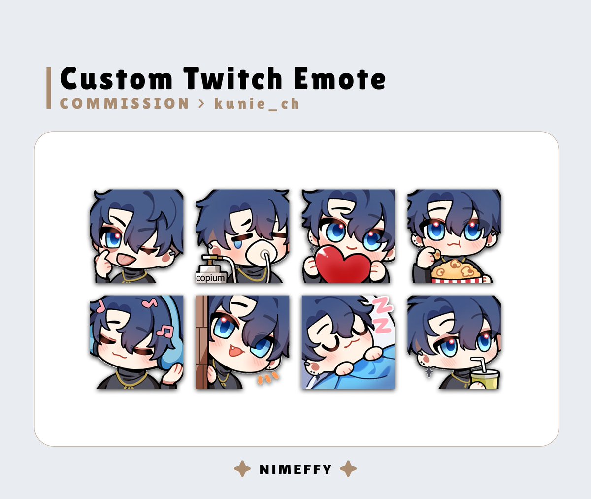 nimeffy's tweet photo. Emotes for @kunie_ch ✨ https://t.co/RXtGNk0j38