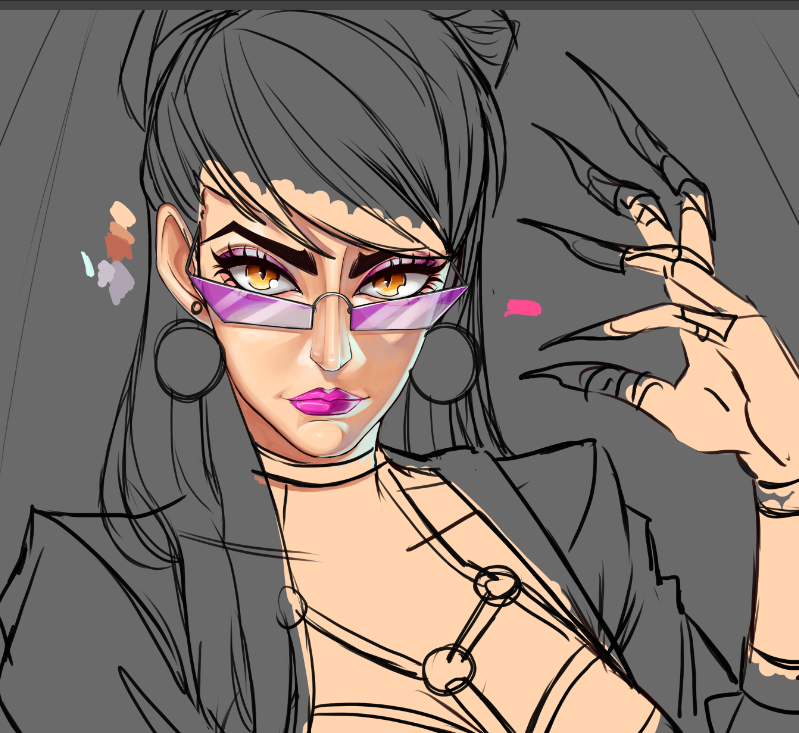nangelicz's tweet photo. I fucken hate league of legends but I do fancy some of their designs #WIP #LeagueOfLegendsFanArts https://t.co/Sud61CLajj