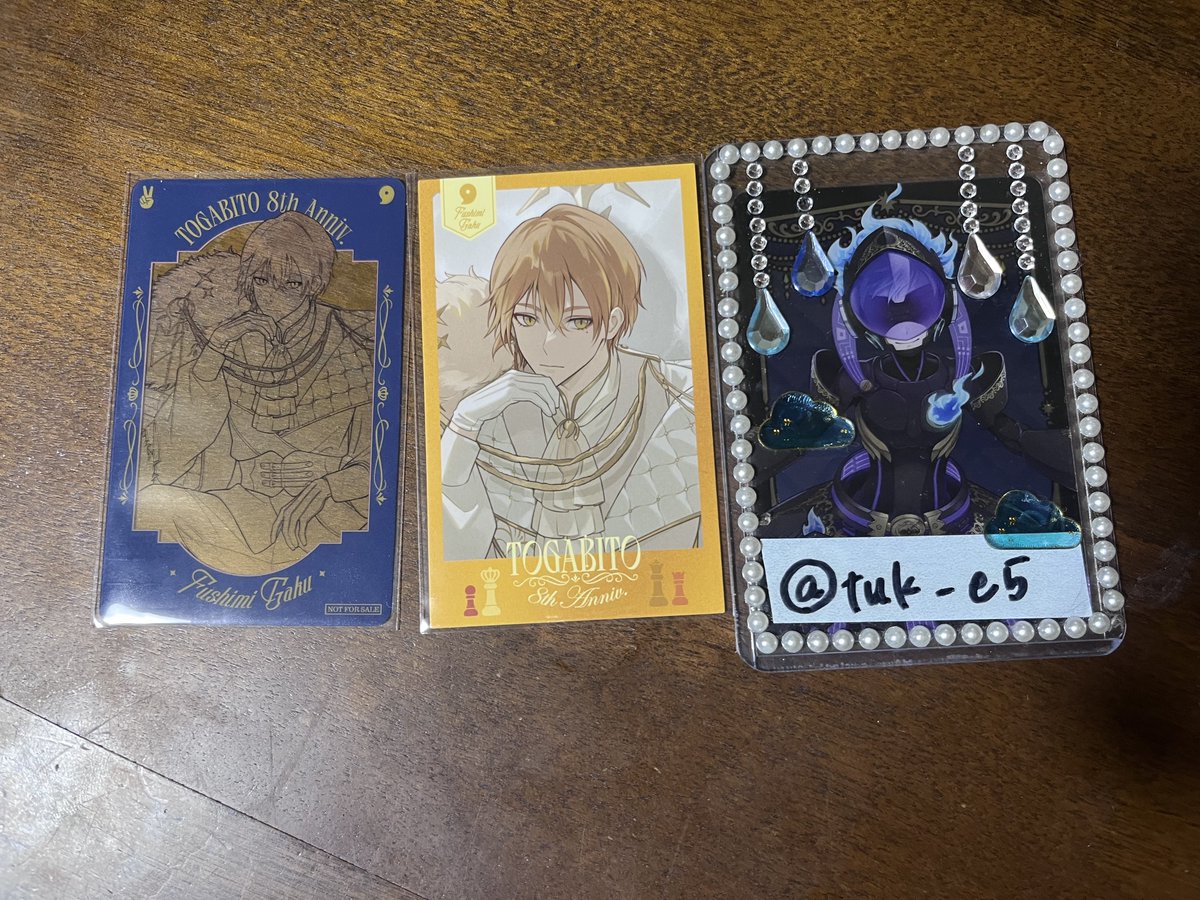 tuk_e5's tweet photo. <譲渡> 咎人 8周年 ランダムコレクションカード 特典クリアカード

<譲> 画像参照

<求> 定価＋送料
（特典は300円）

周辺B済
検索からもお気軽にどうぞ https://t.co/D2qy2Xzsbm