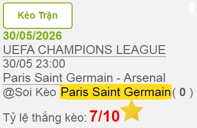 soikeocom's tweet photo. Soi Kèo tip bóng đá miễn phí Paris Saint Germain vs Arsenal ngày 30/05/2026
https://t.co/sNUfMIbigo https://t.co/EWaaFFkPuD