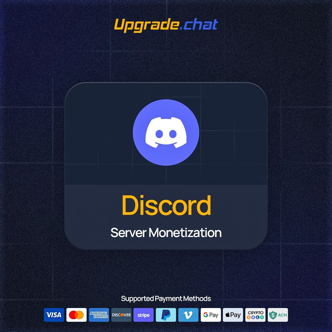 Upgrade_Chat's tweet photo. Your Discord community is valuable. Why not turn it into a revenue stream? 💬💰

Create paid memberships, exclusive channels, and recurring subscriptions—all while keeping full control of your community. https://t.co/FtAVt6XlOR