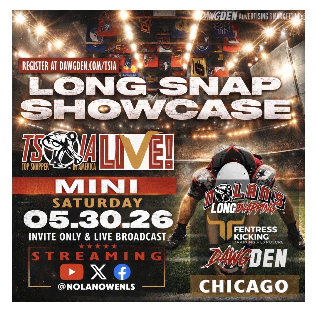 DerekVickersLS's tweet photo. I can’t wait to compete alongside some of the best long snappers in the country at TSIA and the Notre Dame Specialist camp this weekend.
@NolanOwenLS @FentressKicking
@cbentle8
 @wpantherfball @NDFootball #TSIA #HAVOC https://t.co/ReUSy8tjDZ