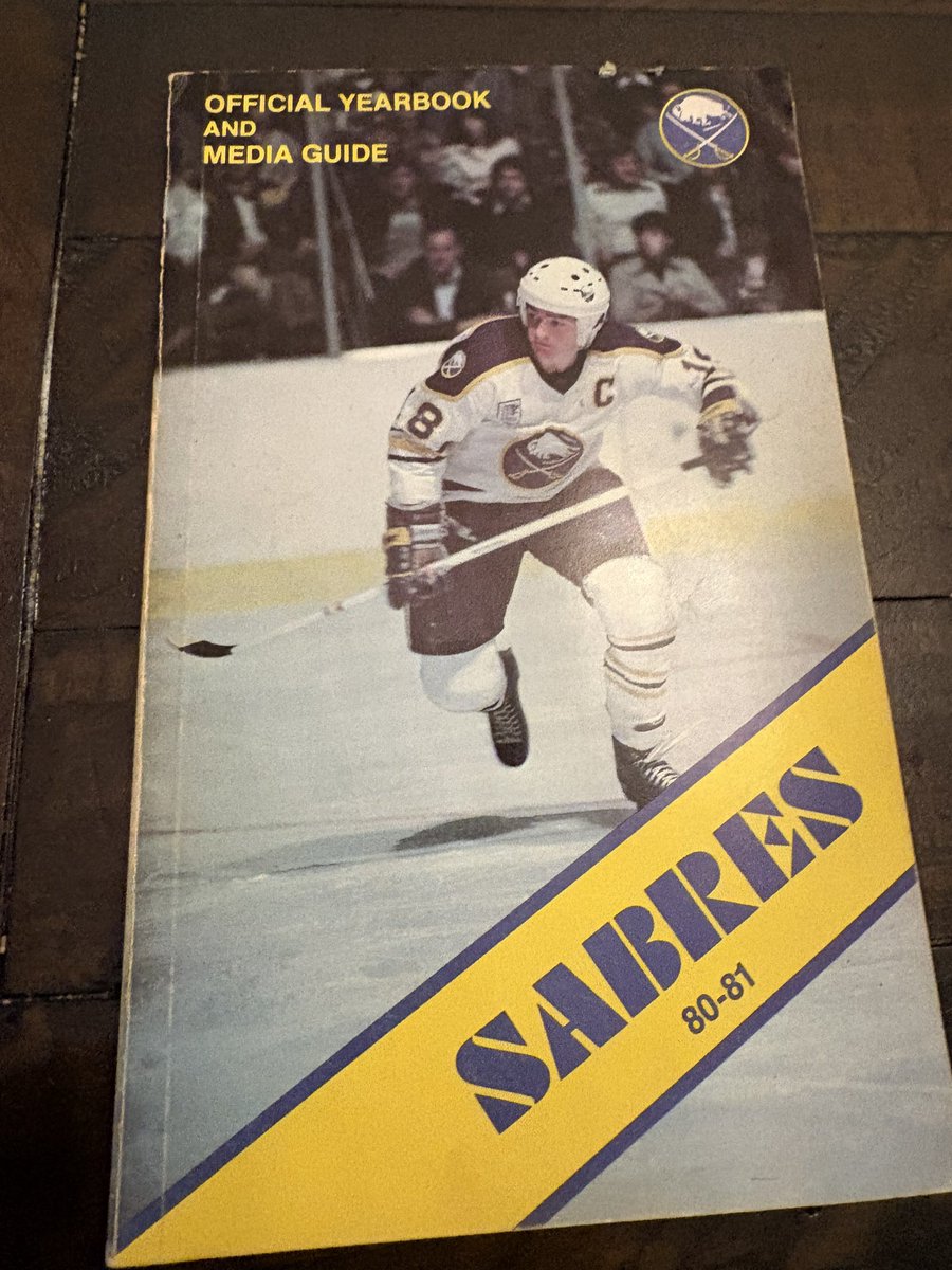 robsabres's tweet photo. @SabresClassics being a misplaced Sabres fan in MD, I would always try to see the Sabres vs. Capitals. I collected Media Guides for many years too. https://t.co/WfKUuQe4pD