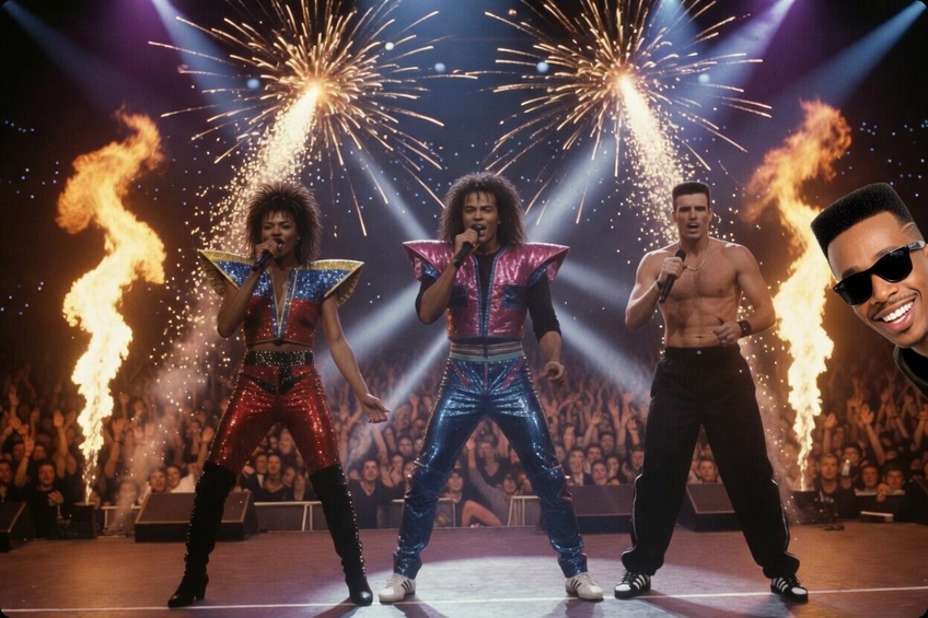 BS_Waders's tweet photo. @theliamnissan I heard Milli Vanilli Ice will be MC Hammering the show. https://t.co/cK9agmJ5Eb