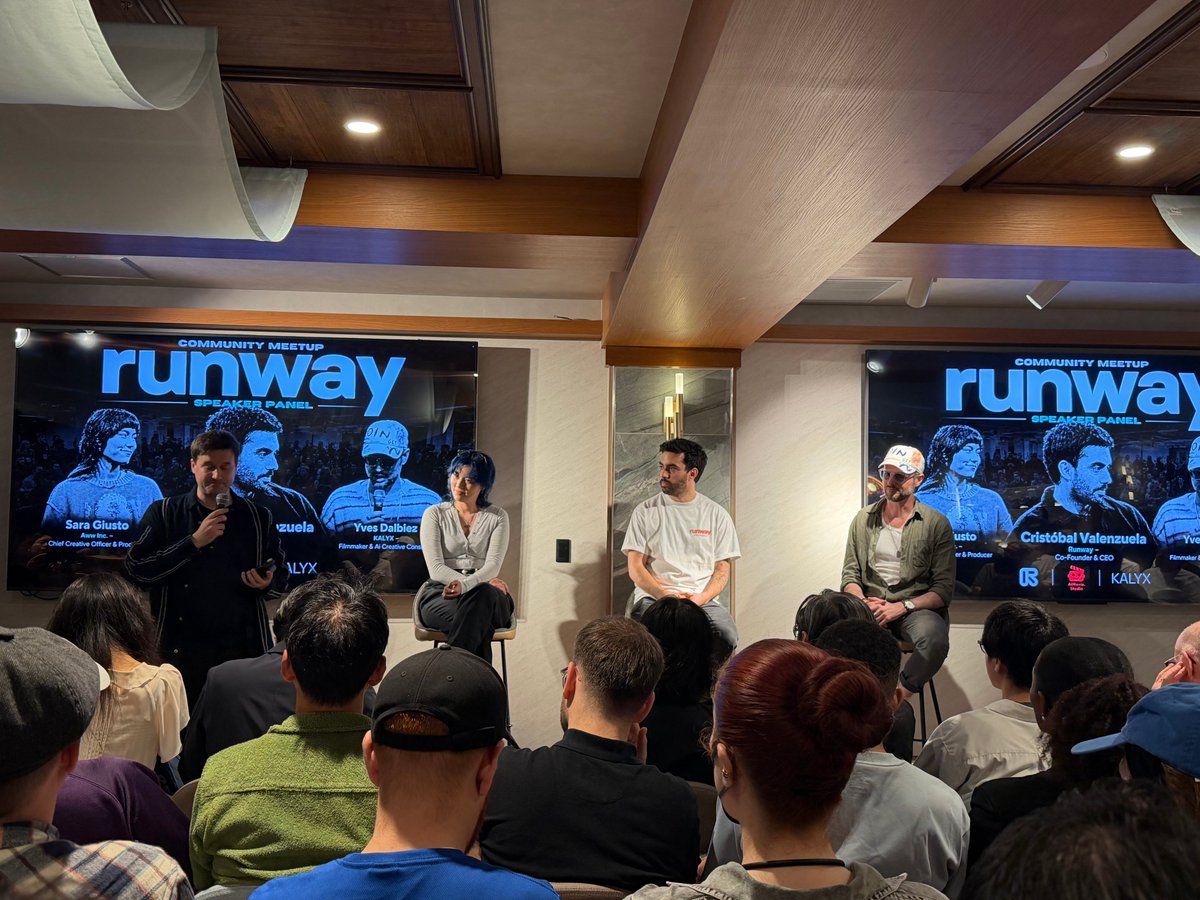 thisUmang's tweet photo. AI already is fooling us but the discussion in Tokyo @runwayml Meetup was about how the new normal is Hybrid videos with AI.

@c_valenzuelab said it best, we are already there! https://t.co/sCbTXLMRCC