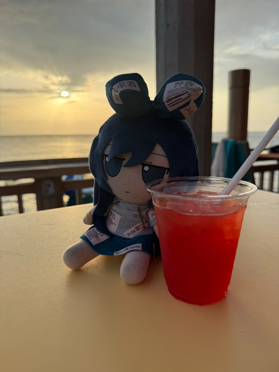 luingear's tweet photo. Shion at the sea https://t.co/pLJCK6c495