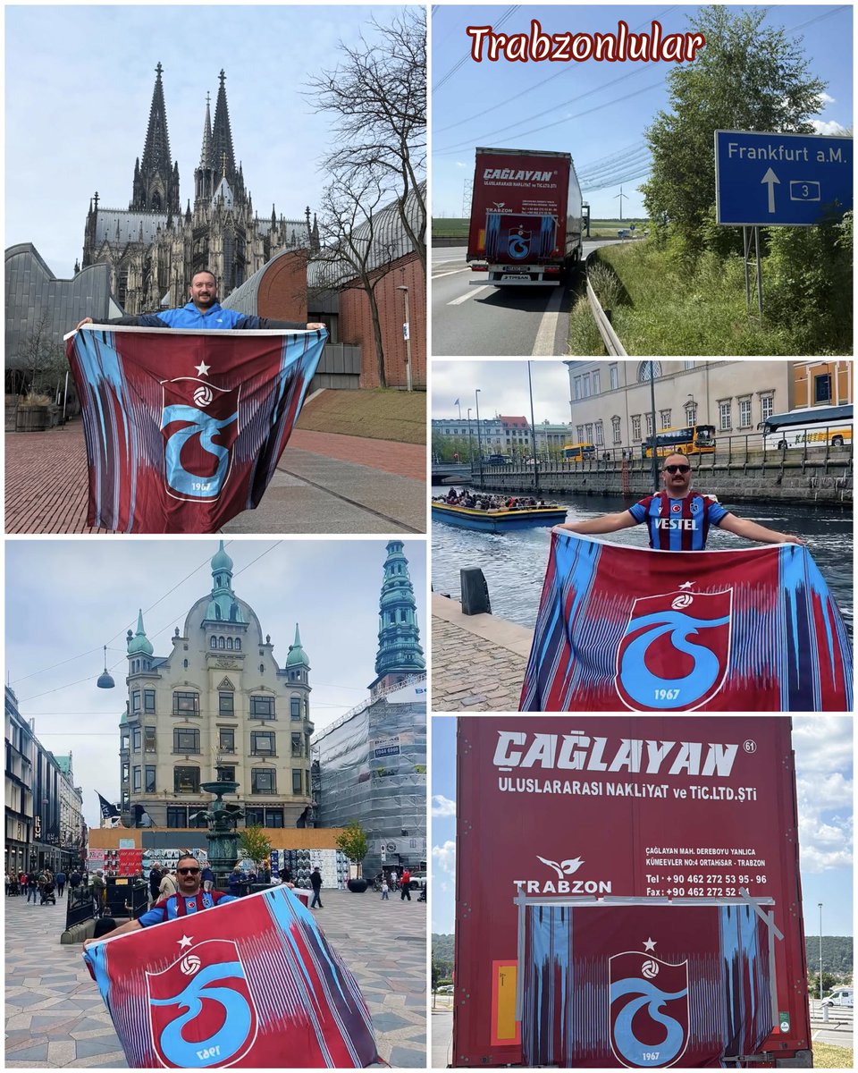 Trabzonllular's tweet photo. Dünya’nın dört bir yanına tırı ile yük taşıyan Gökhan Yıldız isimli vatandaş gittiği her yere Trabzonspor sevdasını taşıyor. ❤️💙 https://t.co/0aC33X4L5e