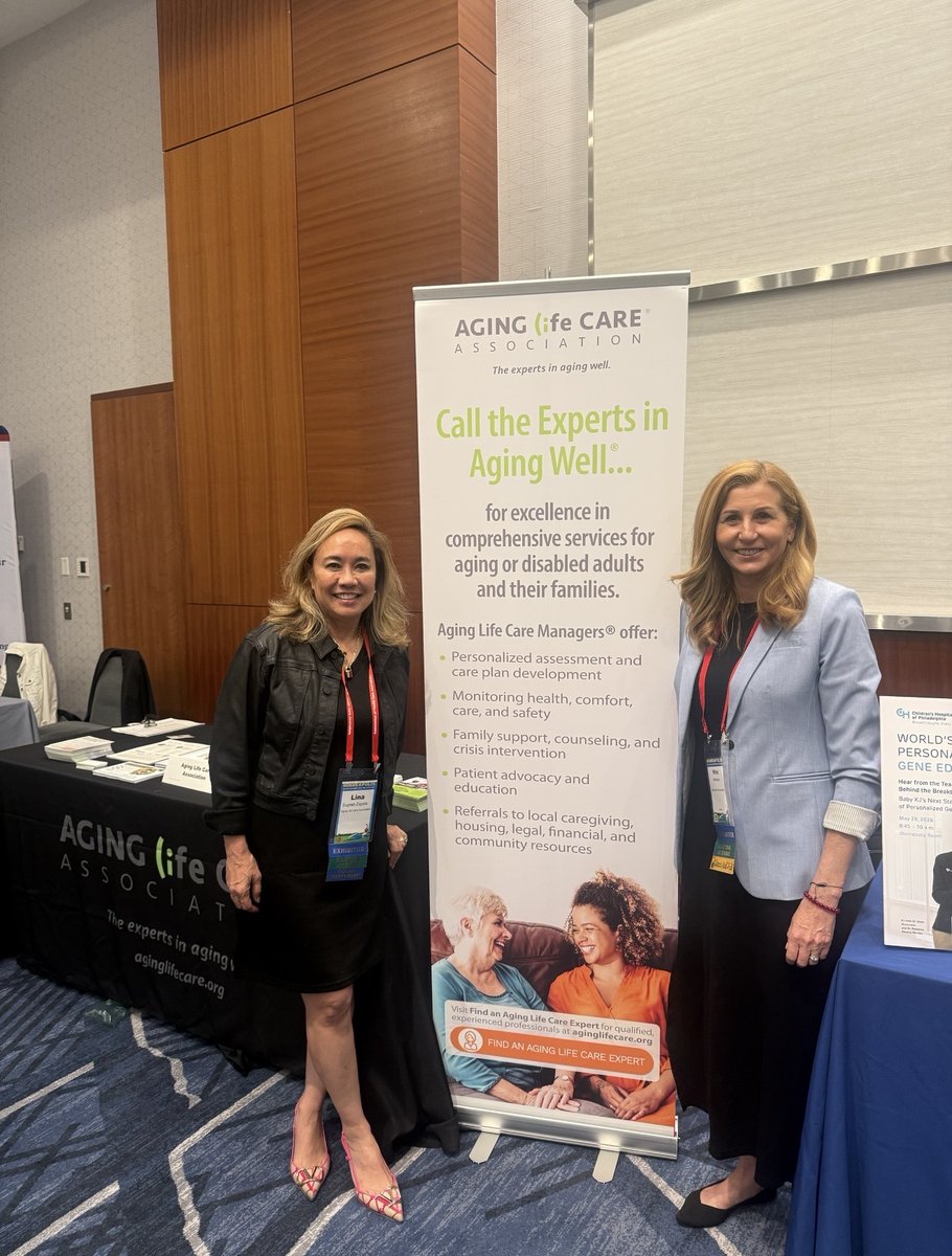 AgingLifeCare's tweet photo. ALCA President Nina Pflumm Herndon and President-Elect Lina Supnet-Zapata represented Aging Life Care at Health Journalism 2026 in Minneapolis, connecting with health care leaders, journalists, and experts from across the country. Proud to see Aging Life Care™ represented here! https://t.co/HLEgmh5zfC