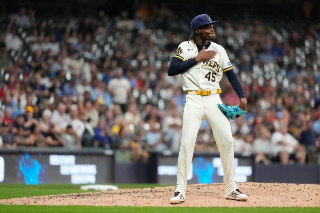 wisco_zone's tweet photo. Brewers pitcher Abner Uribe suspended 1 game for actions against the Cardinals
https://t.co/8BrIuWLrfE https://t.co/ljX4JsvnbL