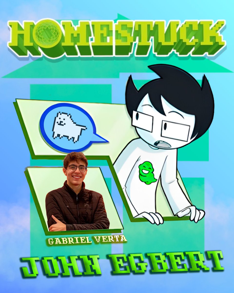 gabrielvertadub's tweet photo. Depois de muito tempo esperando finalmente posso compartilhar pra vocês que dublei o JOHN EGBERT na animação de HOMESTUCK!! Imensamente grato pelo @WilliamVianaDub pela oportunidade! Já disponível no canal da Vivziepop💚🏠 https://t.co/XC6l28imJ6