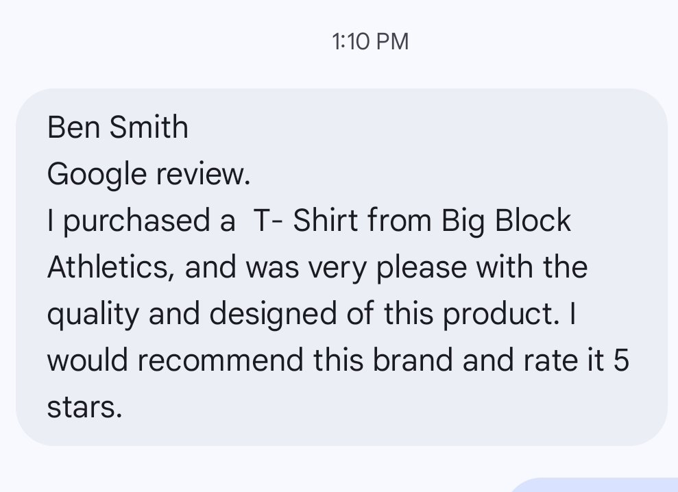 BigBlockClothin's tweet photo. Multiple 5 Star Reviews from Happy Customers. This what we get when we treat our customers with great respect and put them first. #customerexperience #sportsbiz #activewear #fitness #activelifestyle https://t.co/E72b9Y9nBl