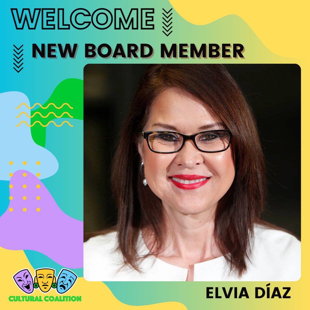 CulturalCoAz's tweet photo. Join us in welcoming our newest Board Member, Elvia Díaz! The former editorial page editor &amp; longtime columnist at The Arizona Republic, (and the 1st Latina to lead the paper’s opinion pages) Elvia is excited to support us in uplifting the cultural arts. https://t.co/czPJYTvuio https://t.co/At30Rsp9YV
