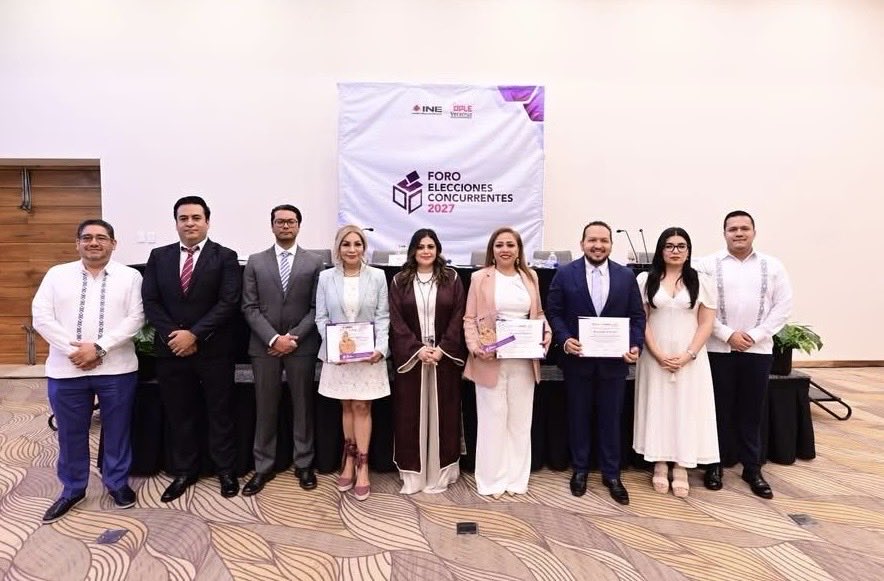 ATERMAC's tweet photo. Participaron: 

Dr. @SergioDemeneghi, Magistrado Presidente @teqroo_oficial 
Dra. @Tanis_Vas, Magistrada del
 @TEVeracruz
Mtro. Daniel Preciado Temiquel, Dr. César Salgado Alpizar y Dra. Evelyn Rodríguez Xinol, Magistrados y Magistrada del 
@TEE_GRO 

@ople_Ver 
@INEMexico 
3/3 https://t.co/PBQHJGjB0i