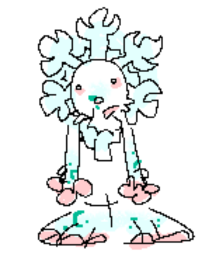 MammottDOF's tweet photo. mammott concept.  his fur is like a mane that looks like a snowflake because hes cold https://t.co/9CmnV9M9S0