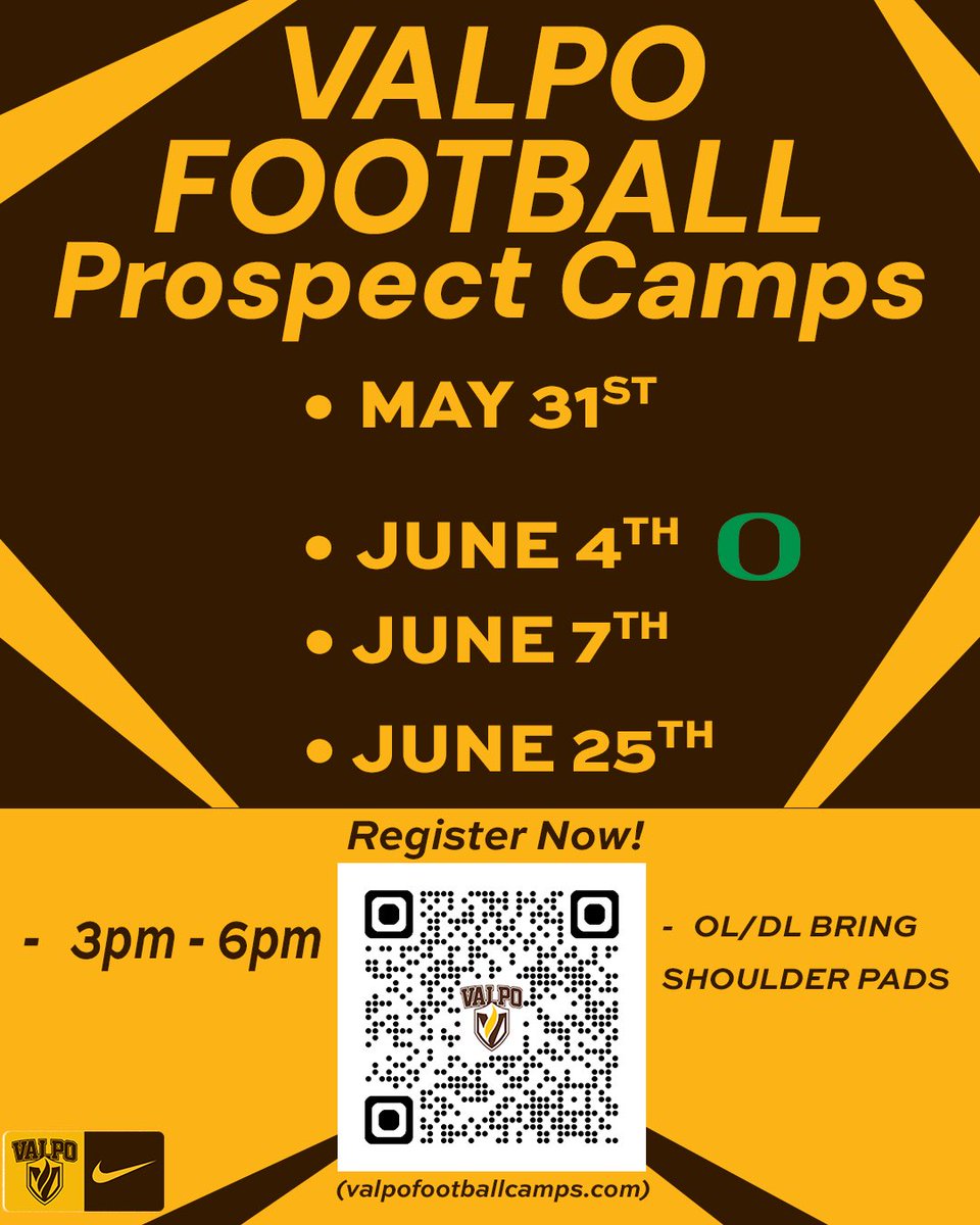 valpoufootball's tweet photo. 🚨LESS THAN 2 DAYS TILL CAMP SZN BEGINS🚨

🔥BALL OUT &amp; EARN YOUR SPOT🔥

🔗https://t.co/UuKtnSdtCh

#FIGHT_VU | #GOVALPO https://t.co/CqH18HKFQw