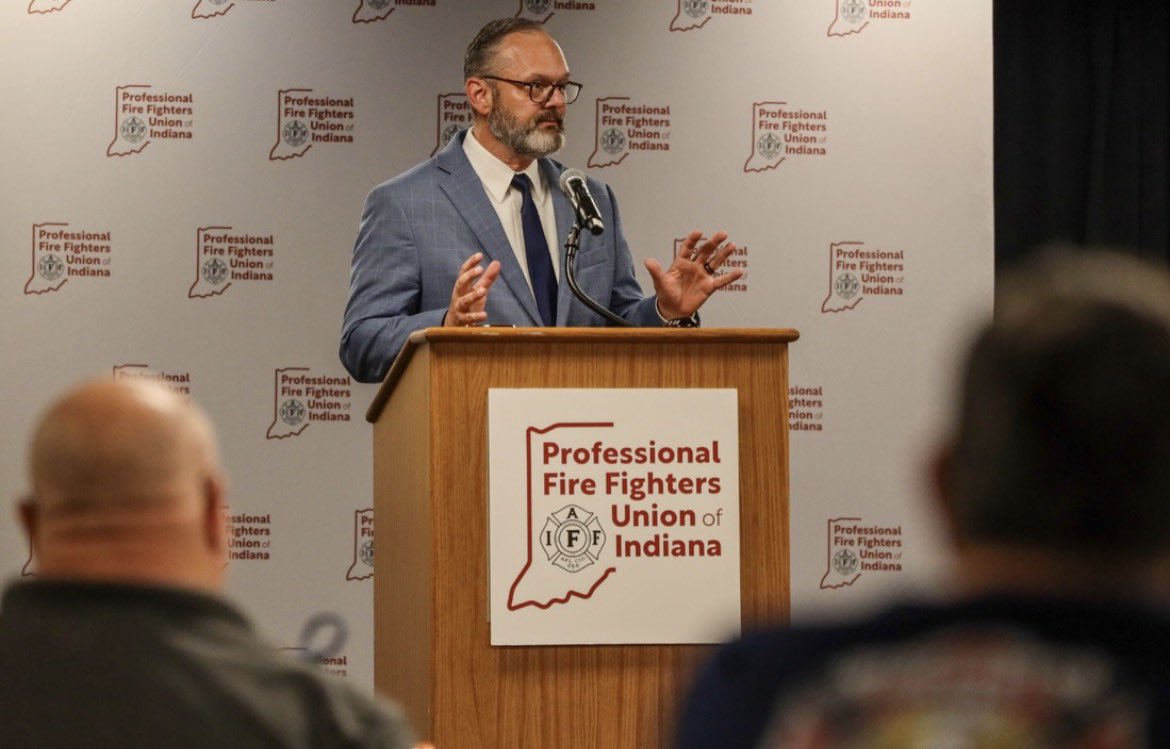 B_Dreiman's tweet photo. I was honored to present at the PFFUI State Convention today on the PFFUI Peer Support Network and the role ProTeam Wellness plays in treatment, education, consultation, and clinical oversight.

Strong peer support programs save careers, strengthen departments, and support firefighters when they need it most.

#PFFUI #FirefighterWellness #PeerSupport #MentalHealth