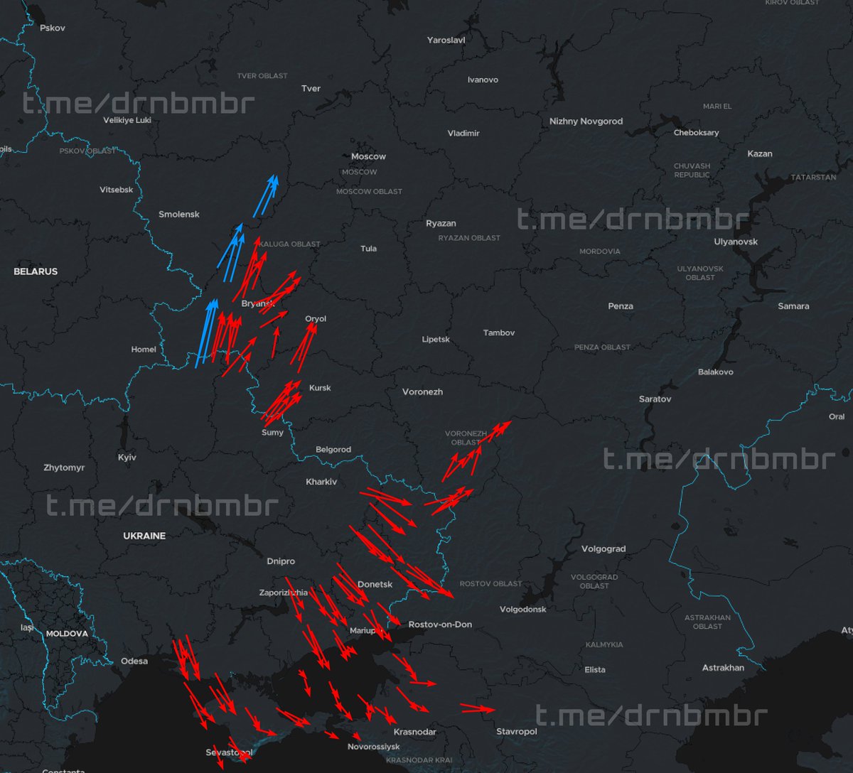 BohuslavskaKate's tweet photo. Approximately 210 Ukrainian drones are on the way to deliver justice to russia 🕊🔥 https://t.co/7xF2YdS5bL