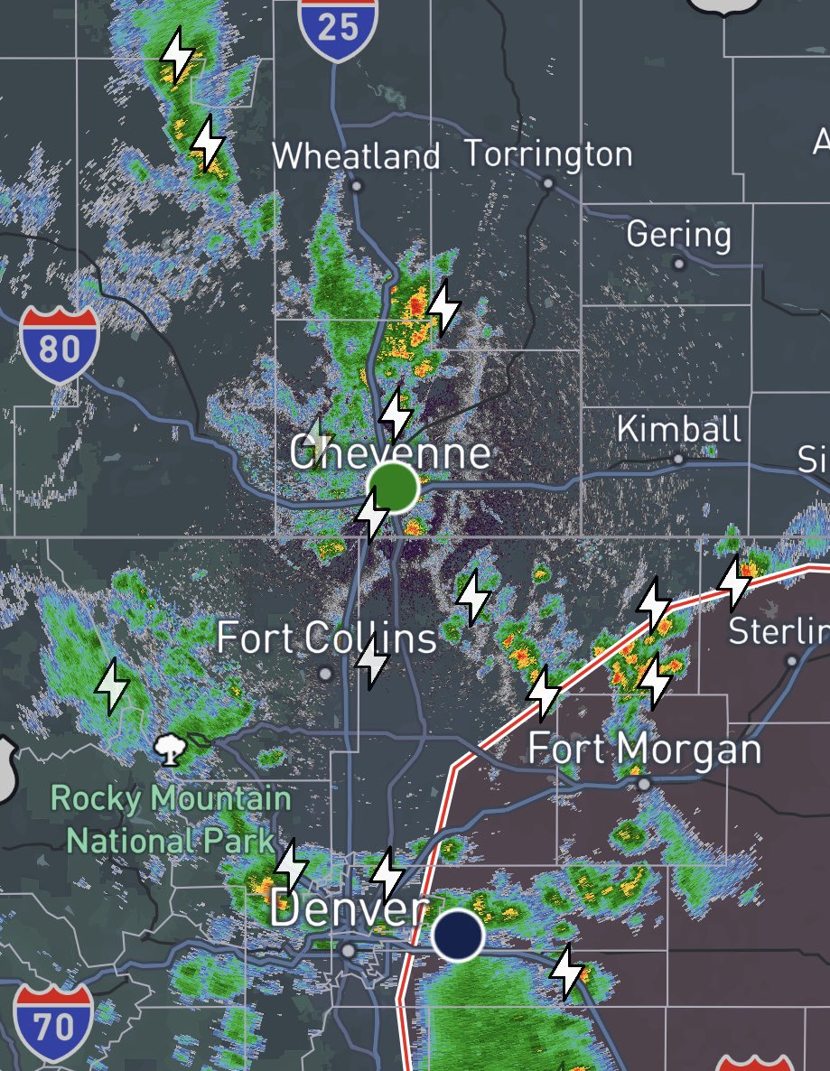 Patrick_Darrow's tweet photo. In the no-storm hole again (for now). Hope things fill in later. #COwx https://t.co/mVVbzmRV74