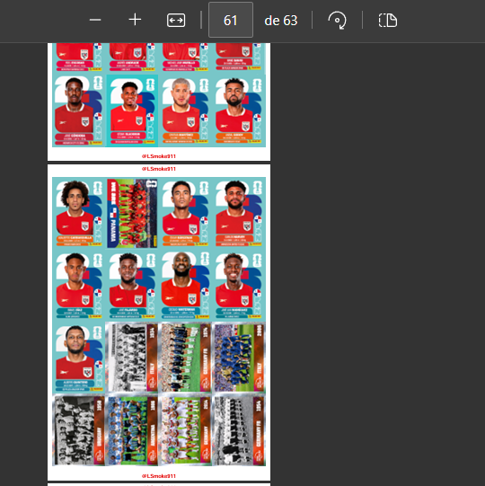 LSmoke911's tweet photo. ¡YA ESTÁ AQUÍ! 🥳
El pdf con el álbum completo 994 cromos (980+14 coca cola) ordenado a como se pegan en el álbum, con calidad mejorada para cada cromo, hasta el momento el mejor álbum que pueden encontrar, y lo hice gratis para ustedes, disfruten!  https://t.co/2NSYUuuP7W + https://t.co/pvQHroCPXv
