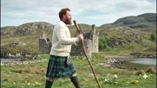tourscotland's tweet photo. Tour #Scotland 4K #Spring travel video Blog clip of a red haired #Scotsman wearing a Kilt and Sporran and walking by famous. ruined #Ardvreck #Castle on #ancestry, #genealogy, #history visit and trip to the #Sutherland, #Highlands https://t.co/iDhNYa2j58 https://t.co/k7jJW9t6ff