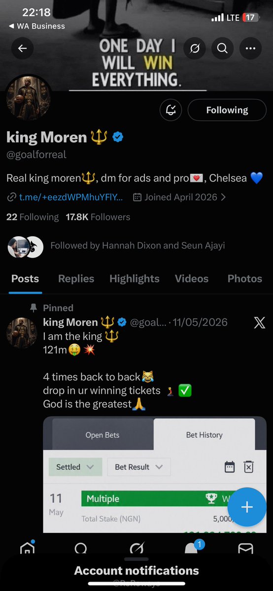 RoRoways's tweet photo. @BETLEADS @goalforreal @BETLEADS 7043095725
Opay
Romeo

Done sir https://t.co/gtISJ5Kerw