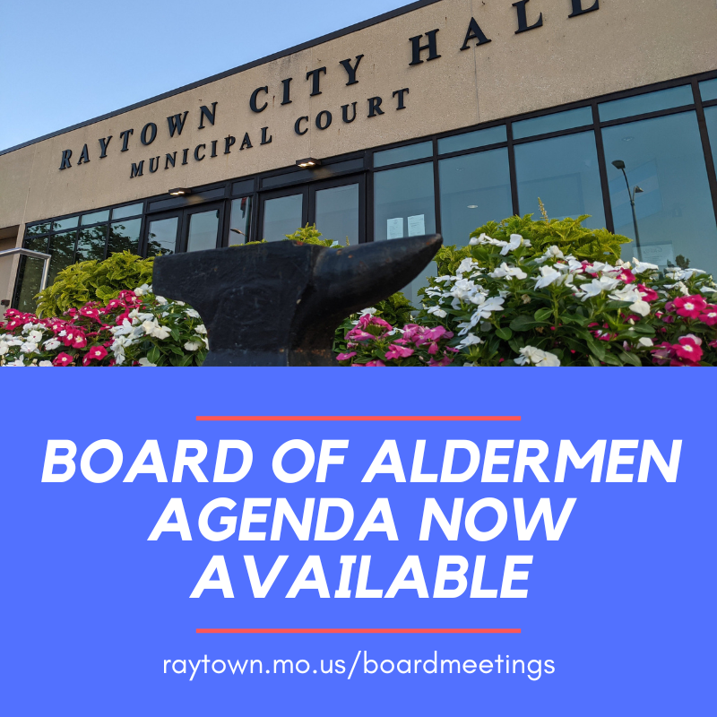 CityofRaytown's tweet photo. Tuesday, June 2, 2026 there will be a Raytown Board of Aldermen meeting at 7PM at City Hall. View the meeting packet online:
https://t.co/YgkUP77SLg https://t.co/FzhqZgvnh7