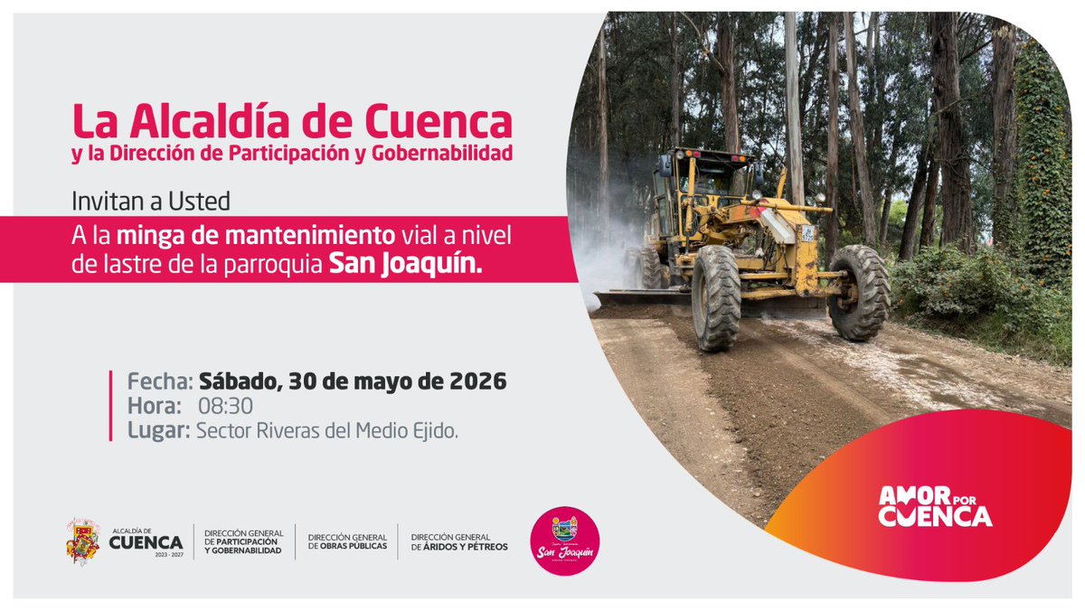 Dirección de Gobernabilidad Alcaldía de Cuenca tweet media