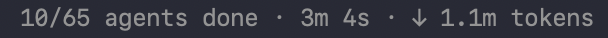 bradcumbers's tweet photo. lol - 1.1 million tokens in 3 mins https://t.co/AWWooSCjq7