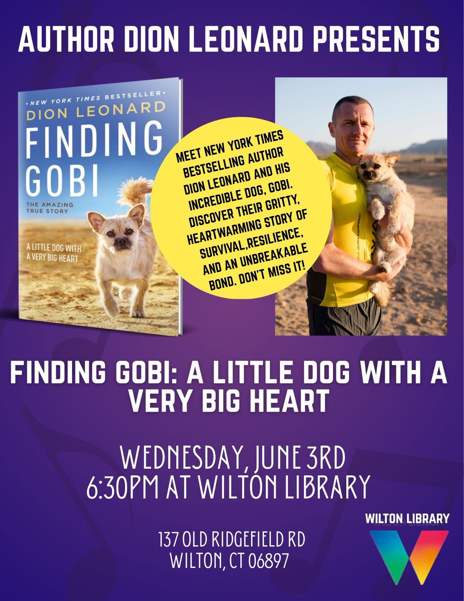 findinggobi's tweet photo. Next event - Wilton Library in Connecticut

Register at: https://t.co/zc3AlU3Uc3 https://t.co/u6QIhwmrAS
