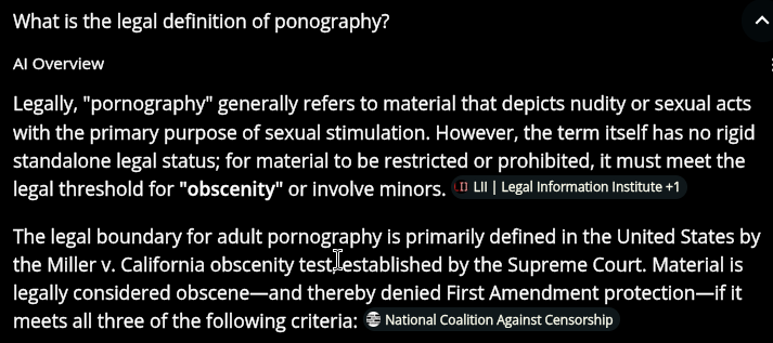 SA5280's tweet photo. @pajeetboy @ketchupdevourer Words have meaning and this objectively isn't porn. https://t.co/XHtOHm4Al8