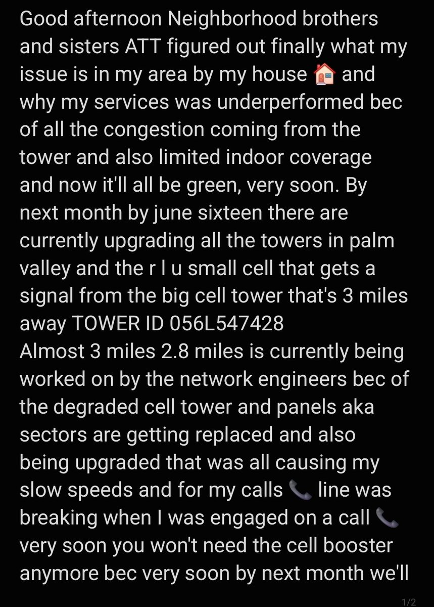 MrTimTechMedia's tweet photo. AT&T Free Msg: We have identified your technical issue. The restoral date is 06/16/2026. If you have questions, call 800.331.0500. Thanks for choosing us.
#att #celltower #trending #fypシ゚ #Harlingen #explorepage https://t.co/PncbyDf9j4