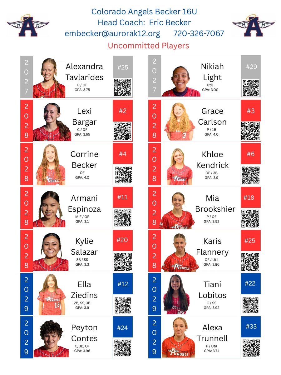 COAngels_28_29's tweet photo. 2026 Showcase Roster https://t.co/jE4fFKh9Bx