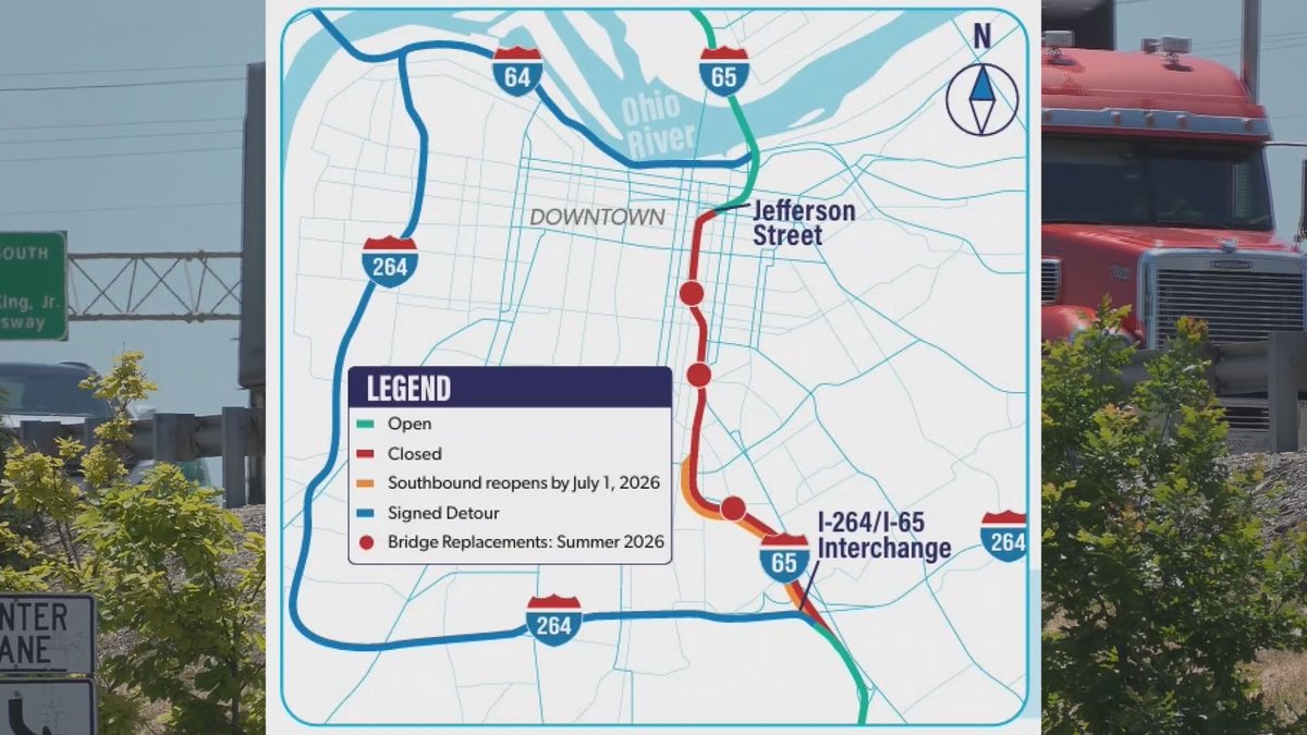 wbkotv's tweet photo. Here’s what KYTC officials say you should do before the I-65 shutdown on Monday ➡️  https://t.co/oXGETPpQ06 https://t.co/HQEGKMNuyz