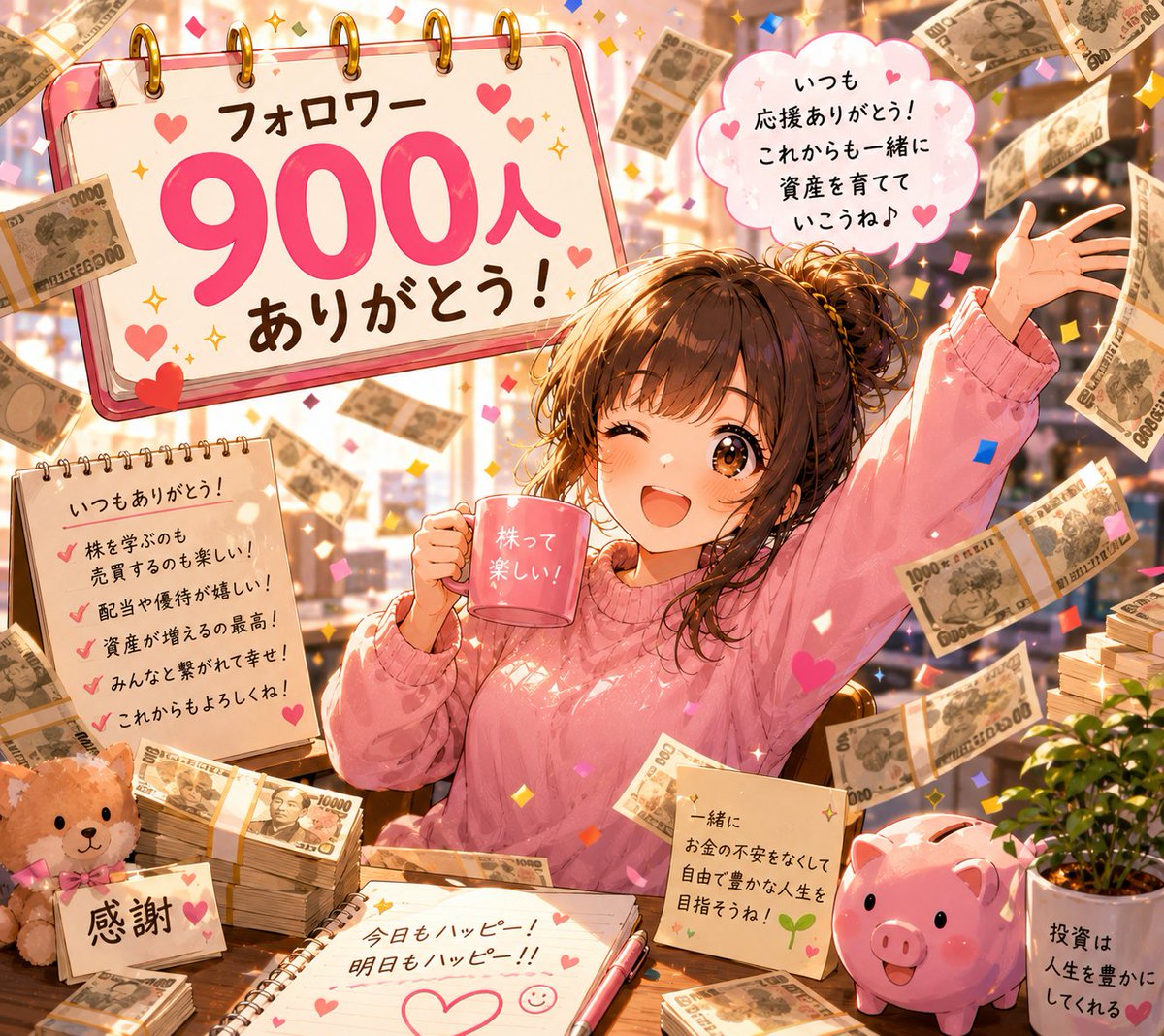 あむ🍀投資日記♥目指せ億り人♪ tweet media