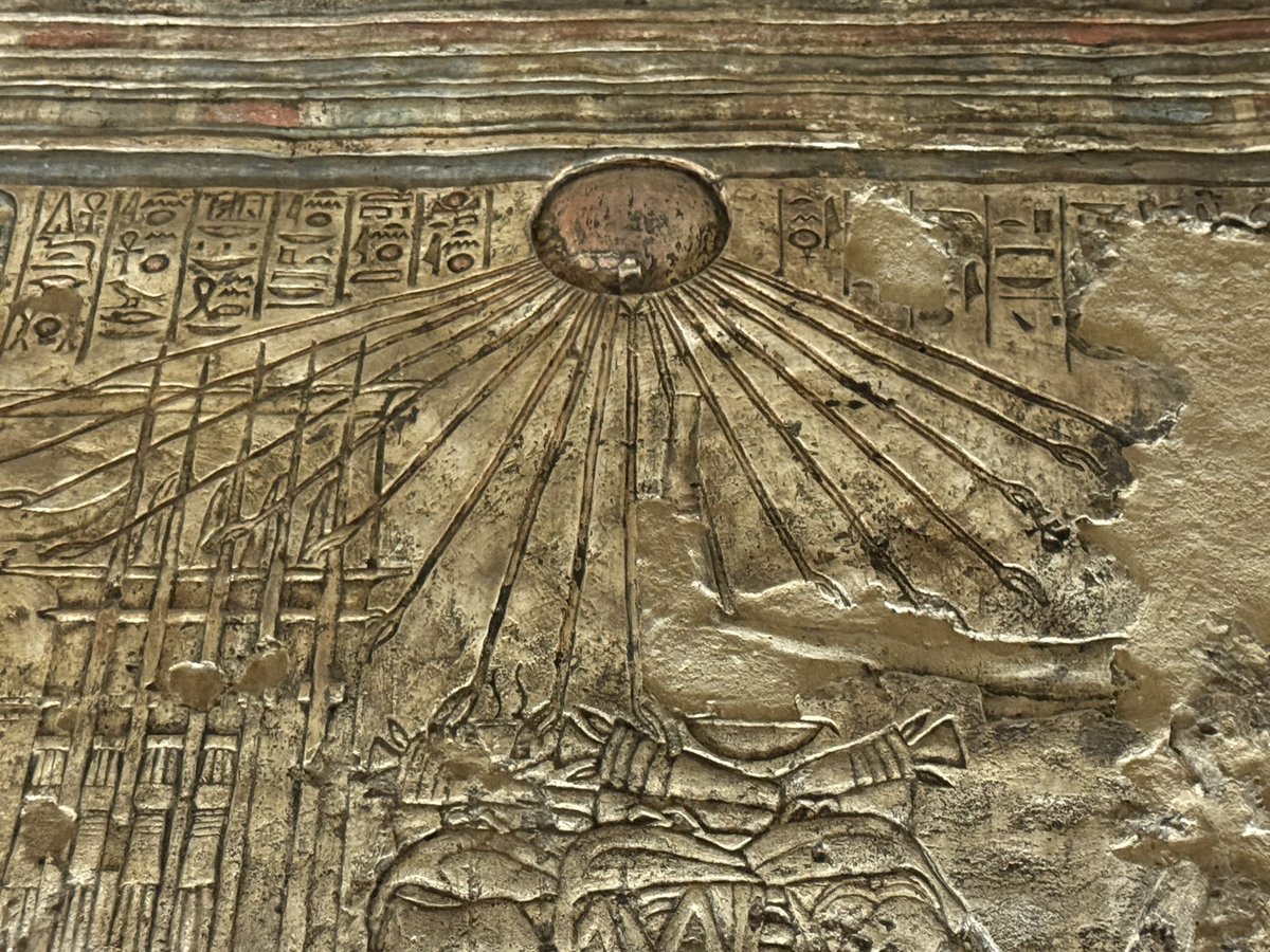 Anyextee's tweet photo. Inside the tombs at Akhetaten — the short-lived sacred city of Akhenaten.

A place where art, theology, and royal vision were radically transformed beneath the rays of the Aten.

Akhenaten figures prominently in Rosicrucian traditional sacred history 🌹 https://t.co/DBG7IWyTUN