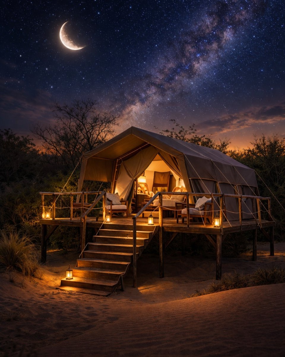 visitdubai's tweet photo. Discover one of Dubai’s most magical escapes: Camping under a sky full of stars in the desert ✨🏕️

📸 IG/arabianadventures

#VisitDubai https://t.co/MaTLxutk6y