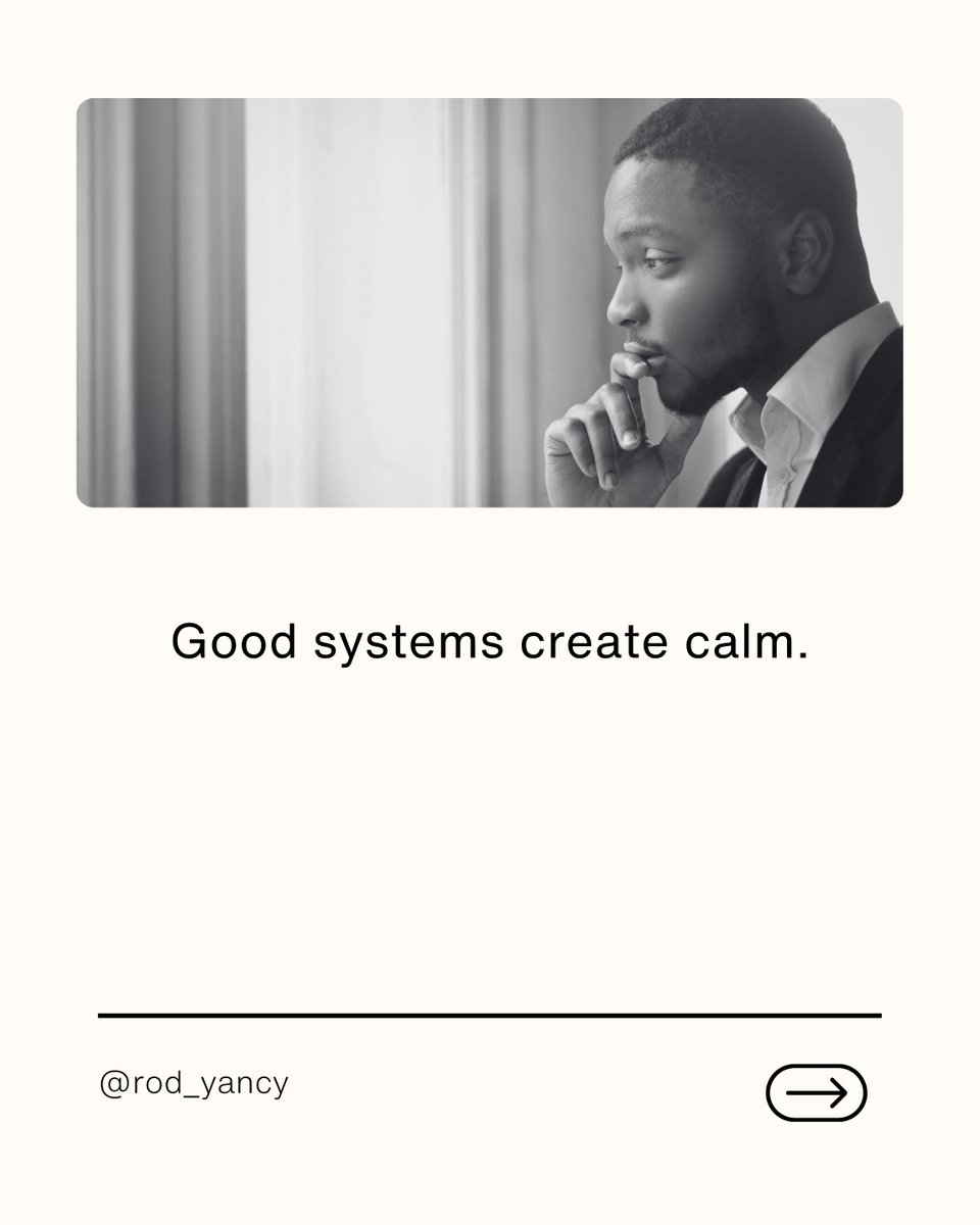 YoungYancy's tweet photo. Good systems reduce noise.

When structure exists, decisions feel lighter, clearer, and calmer.

Building something around this.

#Systems https://t.co/9AhCryitW9