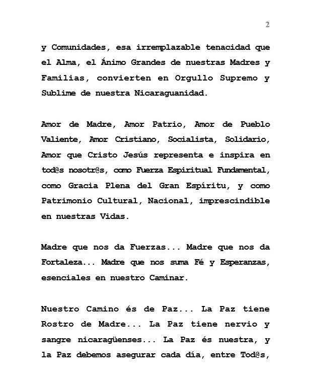 radio580nic's tweet photo. 📍🇳🇮 Gobierno de #Nicaragua celebra a las madres por su valiente historia de amor, coraje y honra patria, forjando el heroísmo de sus hijos. #Radio580 https://t.co/4HdIVkIy2g